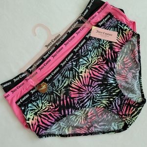 NWT Juicy Couture Set of 4 Colorful Underwear